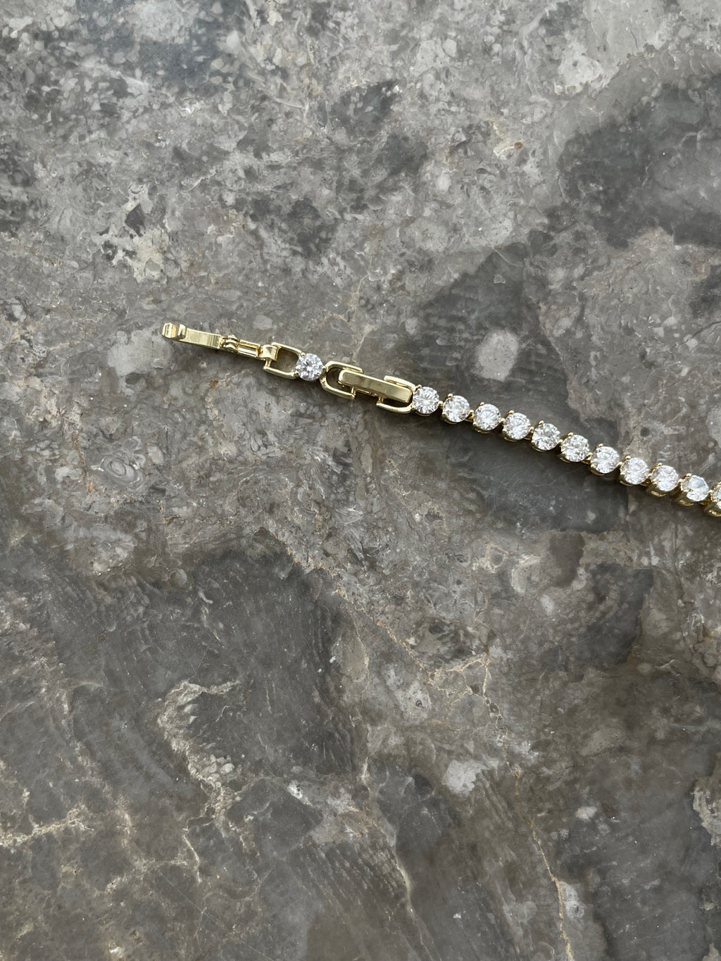 SHINE - 14k vergoldet Tennis Armband